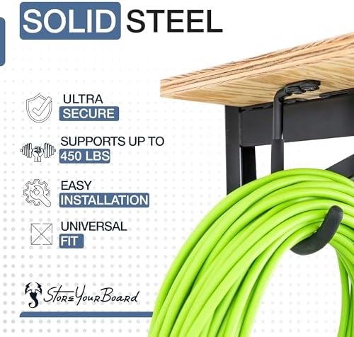 storeyourboard 24 inch heavy duty shelf brackets, set showing dimensions