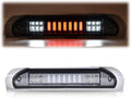 CNNELL 3rd Brake Lights Assembly Compatible with Dodge Ram 1500 2002 2003 2004 2005 2006 2007 2008, Ram 2500 3500 2003-2009 3RD Third Brake Light/Cargo Lamp(Type I Smoky lens Clear Bottoms)