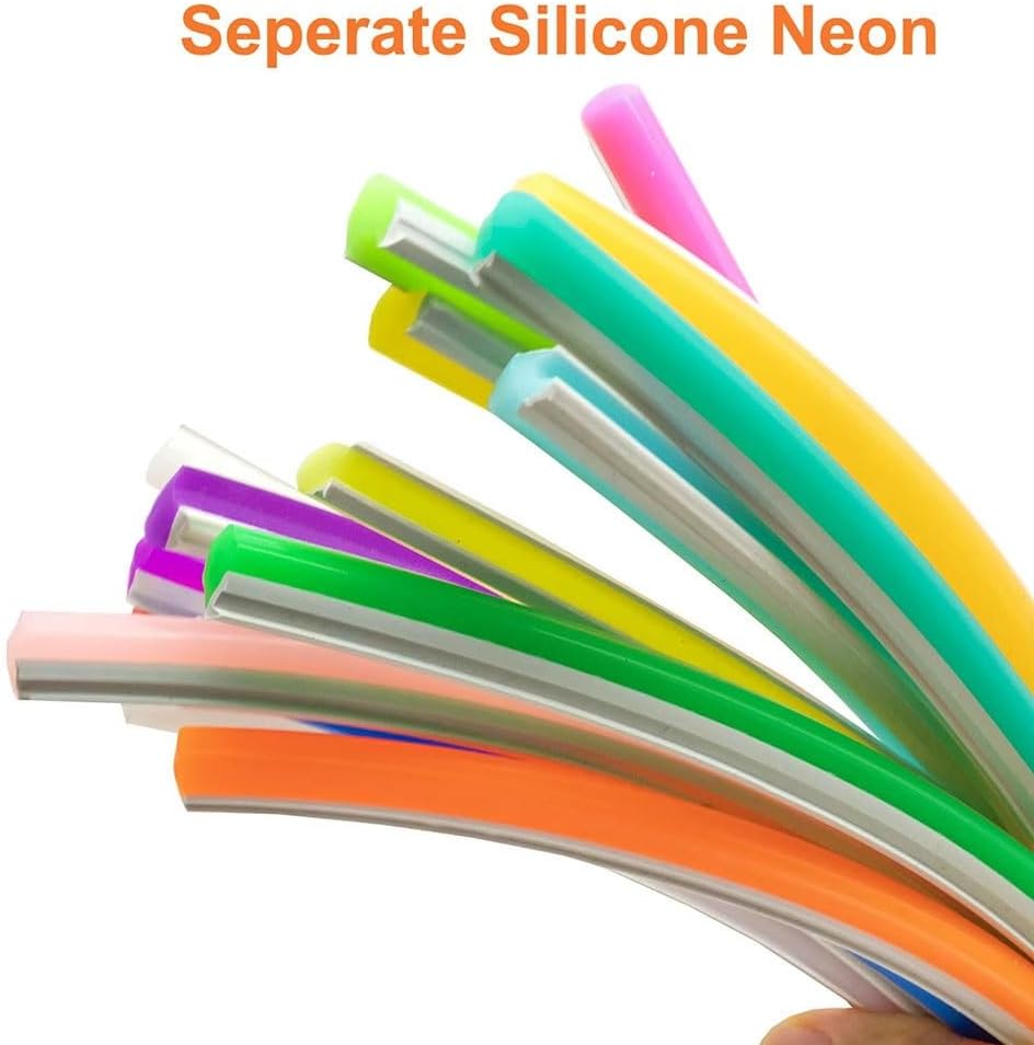 8mm Flexible Silicone Neon Tube LED Strip Diffuser - 1m,1pcs | Red