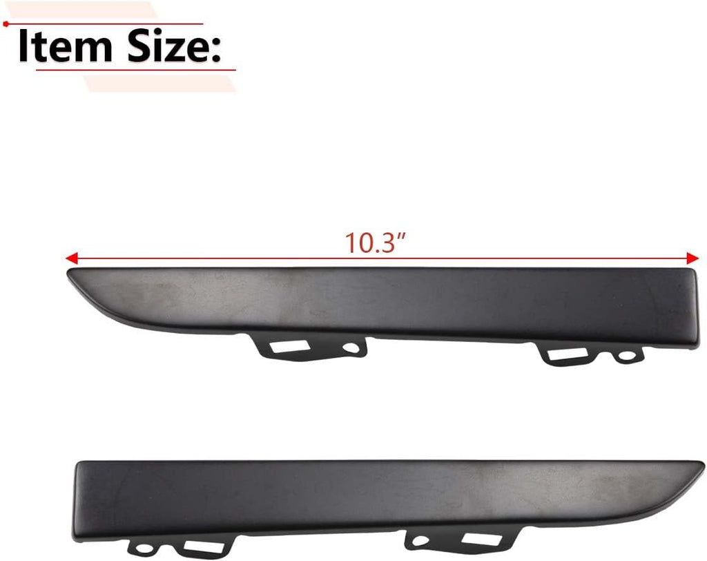 RLB-HILON 1Pair Front Bumper Grille Headlight Filler Trim Panels Set Compatible with Toyota Tacoma Pickup 2001 2002 2003 2004 Year, for TO1089108 TO1088108 | Compatible with Toyota Tacoma Pickup 2001 2002 2003 2004 Year, for TO1089108 TO1088108