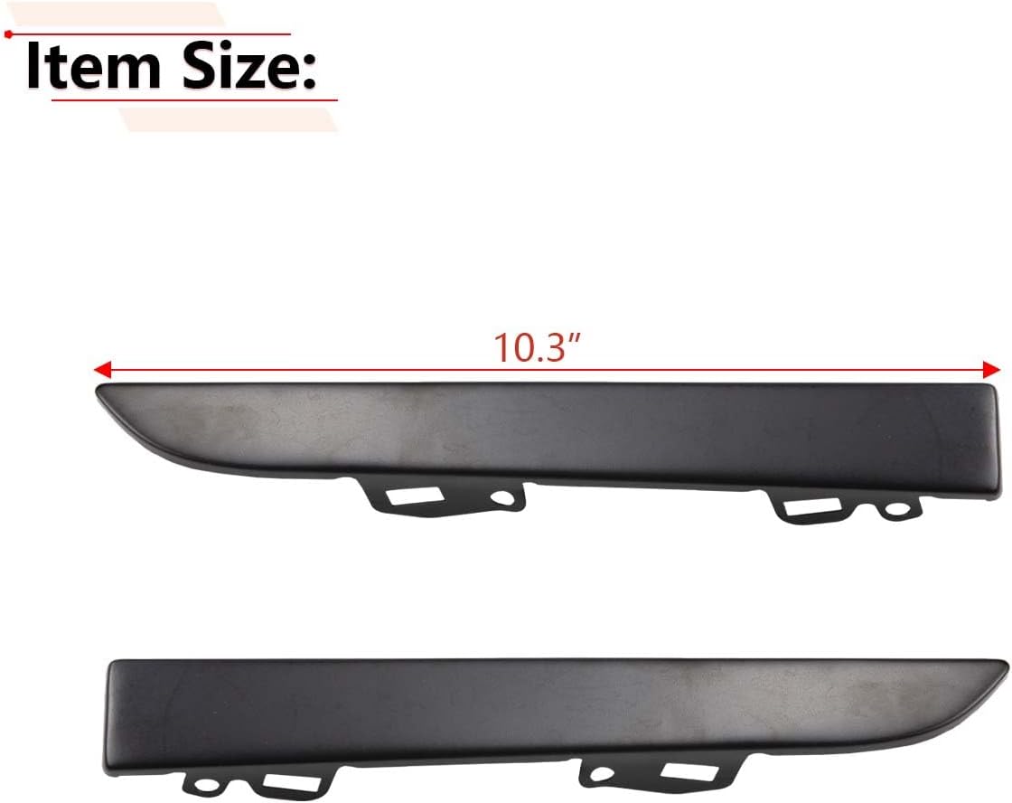 RLB-HILON 1Pair Front Bumper Grille Headlight Filler Trim Panels Set Compatible with Toyota Tacoma Pickup 2001 2002 2003 2004 Year, for TO1089108 TO1088108 | Compatible with Toyota Tacoma Pickup 2001 2002 2003 2004 Year, for TO1089108 TO1088108