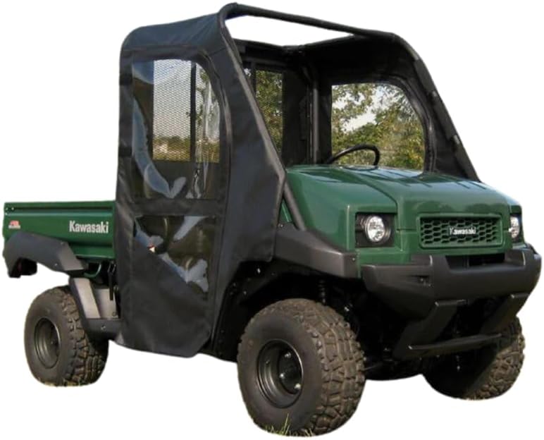 KAW401-DRF-BZS Soft Doors & Rear Window Combo for 2009-2023 Kawasaki Mule 4000 and 4010 Models