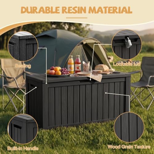 efu outdoor storage box, 160 gal gen 2, side view