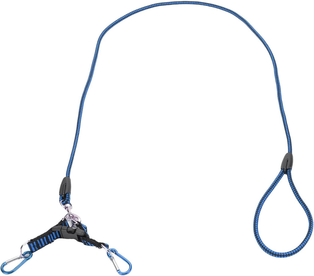 SUNGOOYUE RC Car Traction Rope, Nylon Winch Recovery Strap for 1:5 1:8 :10 RC Crawler, with Metal Hooks (Blue)