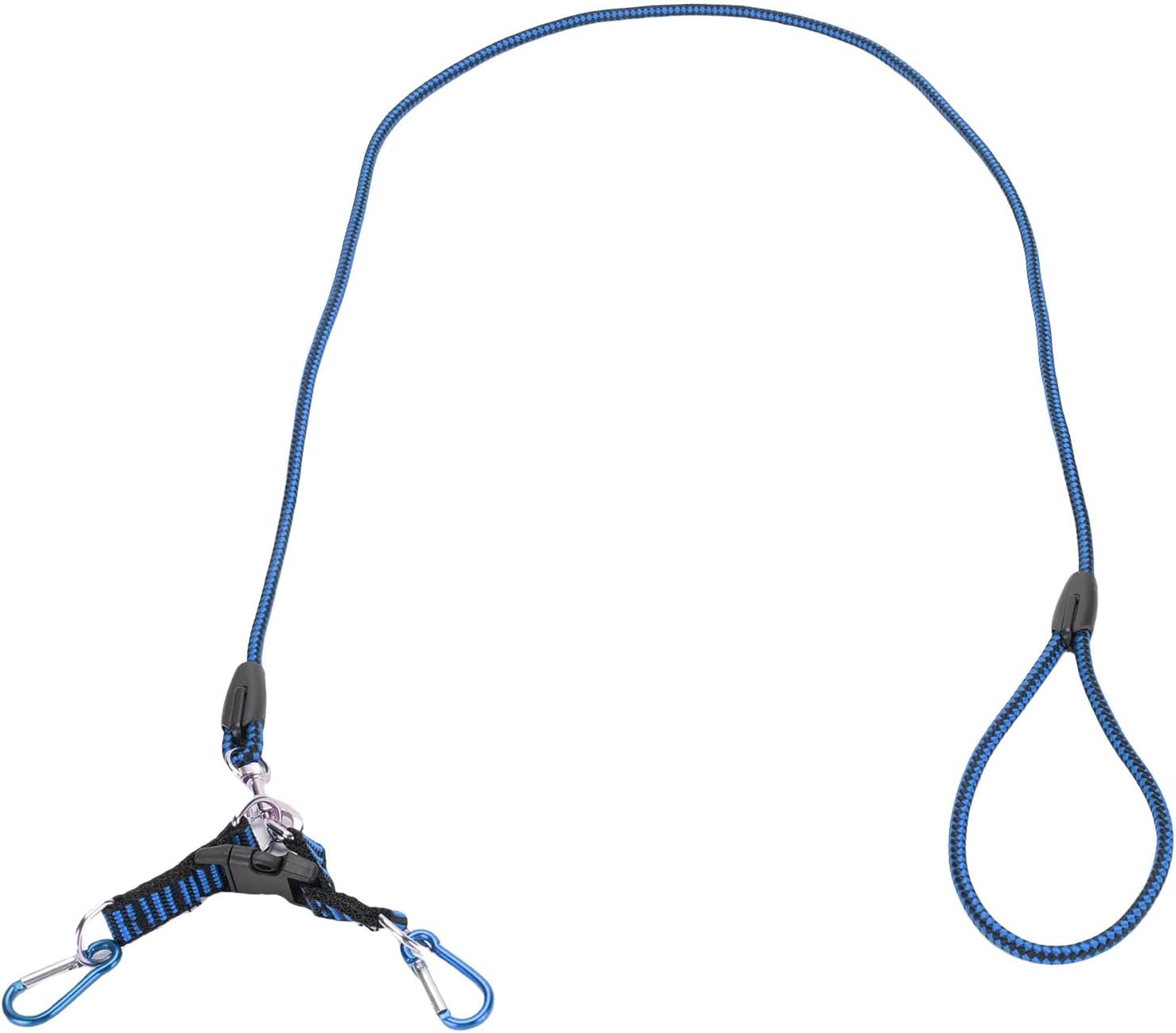 SUNGOOYUE RC Car Traction Rope, Nylon Winch Recovery Strap for 1:5 1:8 :10 RC Crawler, with Metal Hooks (Blue)