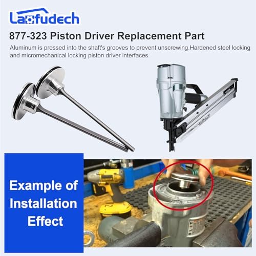 877-323 piston driver replacement part for hitachi nr83, side view