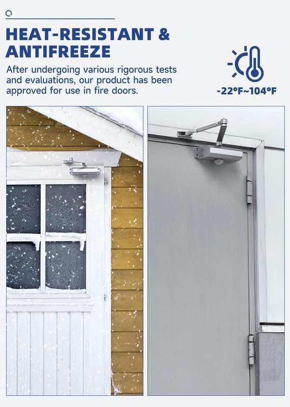 commercial grade hydraulic door closer large size, heavy, side view