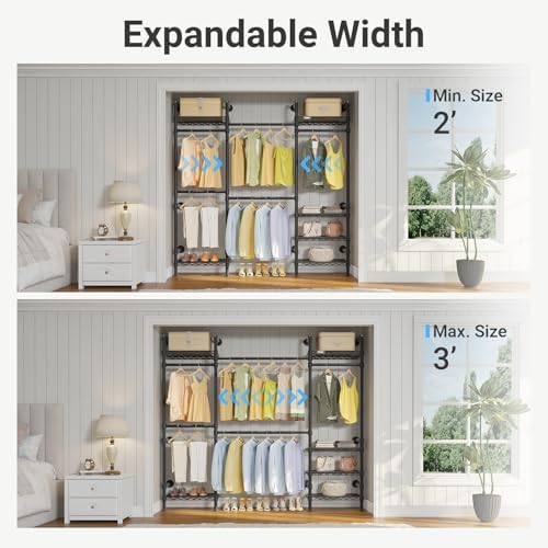 timate f3 medium wall mounted clothes rack expandable showing dimensions