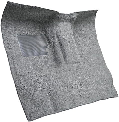 Replacement Auto Carpet Floor Liner - Molded Loop - fits 1965-1972 Ford F-100 Regular Cab 2WD 4 Speed Manual w/Gas Tank in Cab Floor Shift (Dark Green)