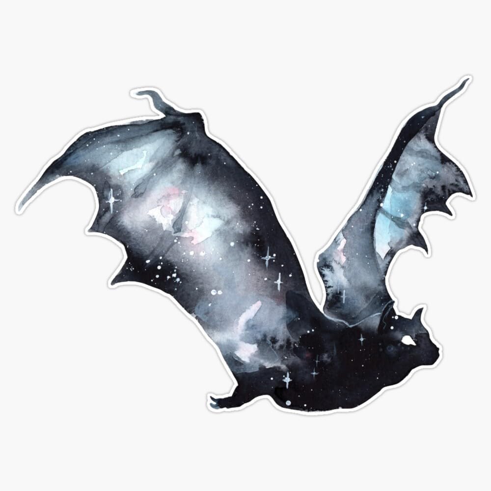 Galaxy Bat Sticker Bumper Sticker Vinyl Decal 5"