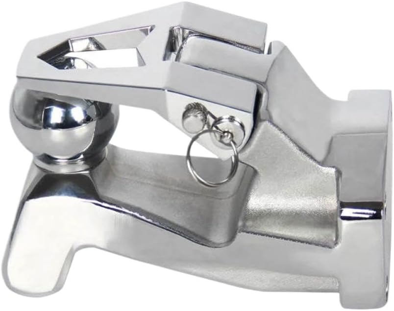 2-Inch Trailer Hitch Steel Tow Hook Removable Connector 5x5cm Hitch Ball Compatible with Car Trailer