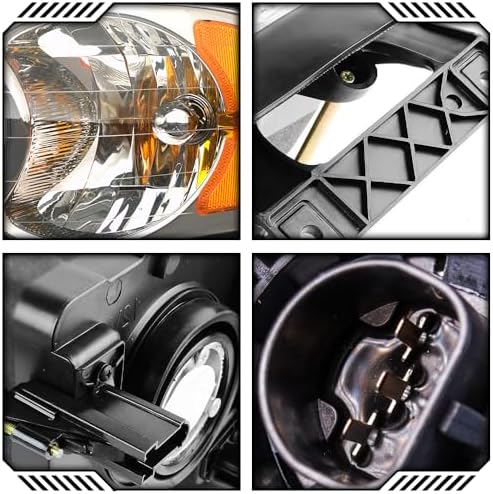 EPIC LIGHTING OE Spec Halogen Headlight Assembly Replacement for DGE 02-05 RAM 1500 03-05 RAM 2500 3500 [ CH2503135 55077120AE ] Right Passenger Side