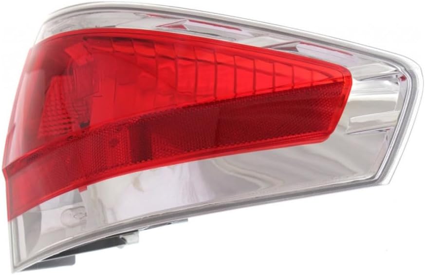 For Ford Focus 2008 2009 2010 2011 Tail Light Driver and Passenger Side | Pair | Clear & Red Lens | Sedan | S/SE/SEL Model | FO2800215, FO2801215 | 9S4Z13405D, 9S4Z13405B, 9S4Z13404D, 9S4Z13404B