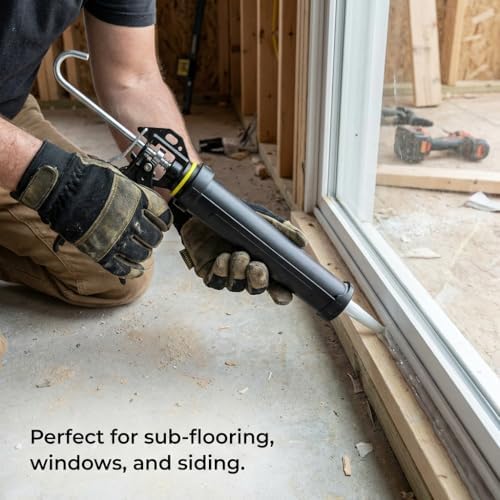 112 series manual caulking gun - 29 oz on a desk or shelf