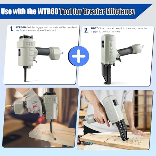 woodpecker bd70 pneumatic nail puller nail remover tool, view 9
