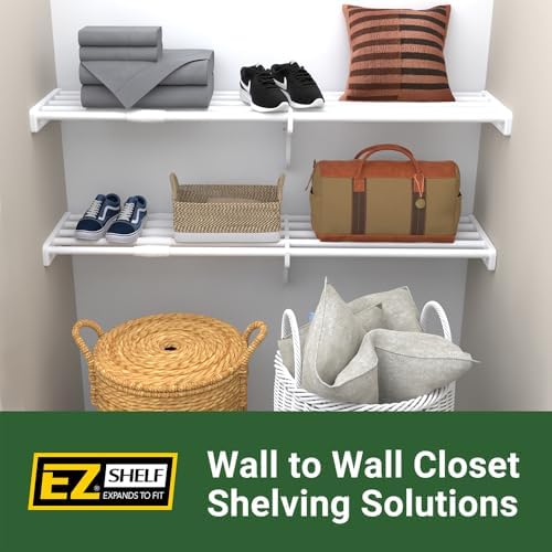 diy expandable closet shelf (no hanging rod) easy on a desk or shelf