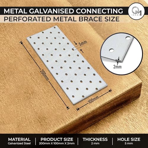 flat joining plates (200 x 100 x 2) shown in use