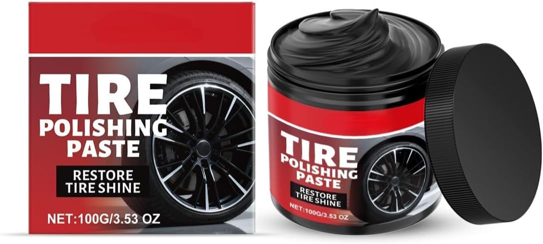 Tire polishing cream, car tire retread cream, tire maintenance anti-crack portable polishing cream