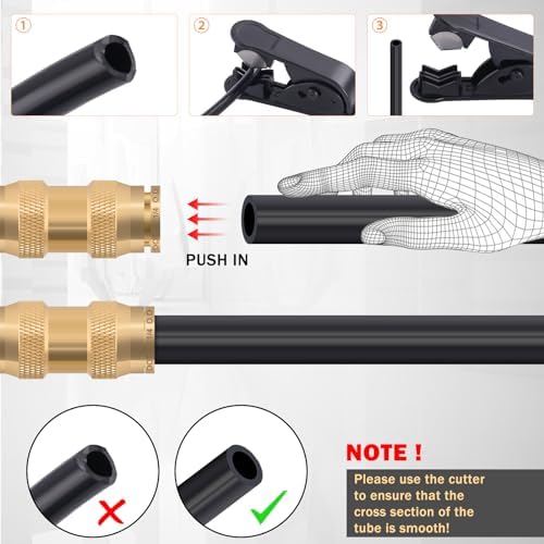 cheemuii 23pcs brass dot air line fittings kit, package contents