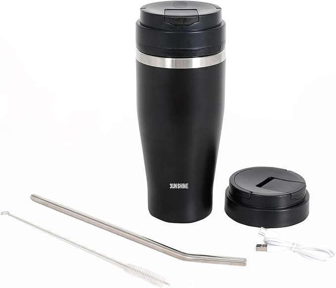 Ice Shave 2-in-1 Stainless Steel Vacuum Tumbler & Cordless Blender - 28oz by 3unshine