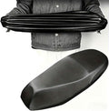 Motorcycle & Ebike Seat Cover Cushion, Stretchable PU Leather Seat Protector, Dustproof Sunproof Bike Seat Cover for Electric Bike, Scooter and Motorcycle