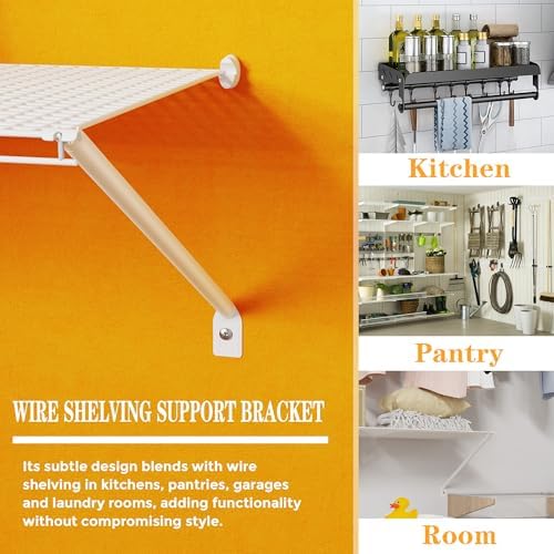 wire shelving support bracket,white wire shelf support bracket,can on a desk or shelf
