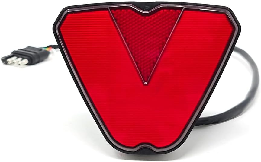 Towing Trailer Hitch Cover Tow Hitch Red LED Brake Light Sequential Turn Signal Lamp V Shape Strobe Flash for 2" Receiver SUV Pickup Truck