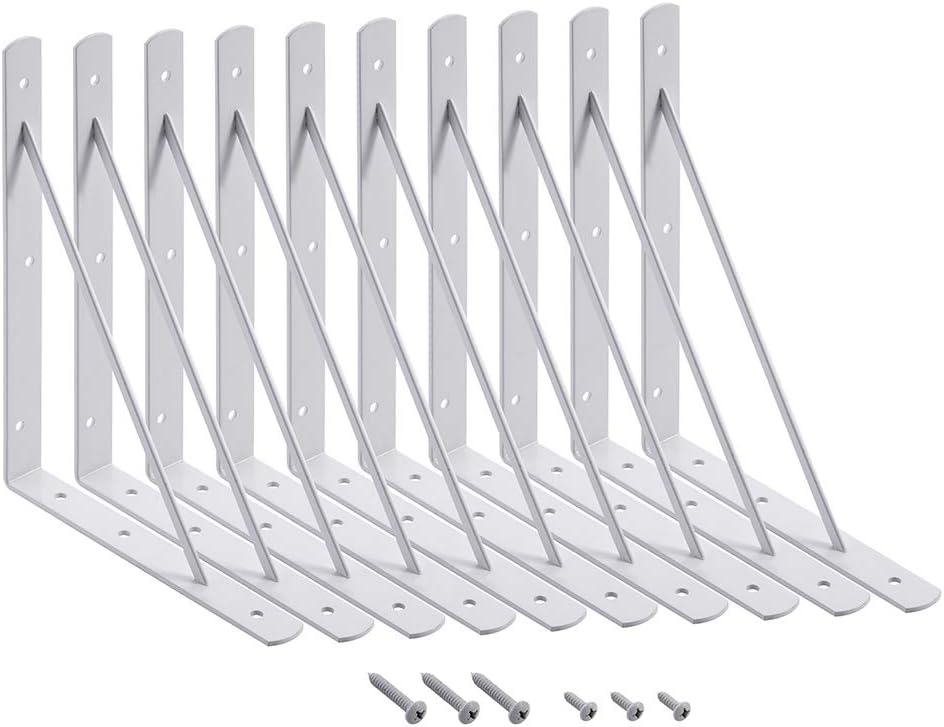 home master hardware wall shelf brackets, 10x8 inch, main product view