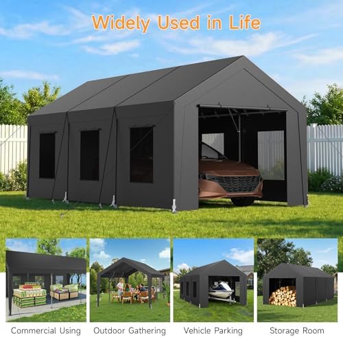 carport heavy duty, car port with reinforced steel, package contents