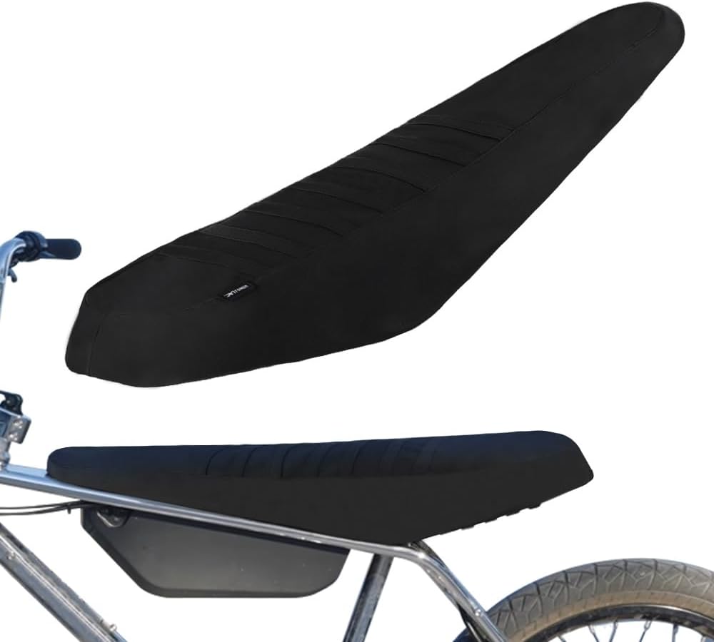 xitomer Seat Cover Compatible with Zooz Ebikes UU750 / UU1100 / UF1200 Anti-Slip Motorcycle E-Bikes Seat Cover Gripper Soft Stripe Seat Protection (Black)