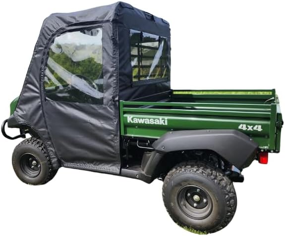 KAW401-DRF-BZS Soft Doors & Rear Window Combo for 2009-2023 Kawasaki Mule 4000 and 4010 Models