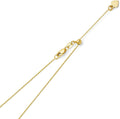 14k real yellow or white gold solid 1mm, main product view