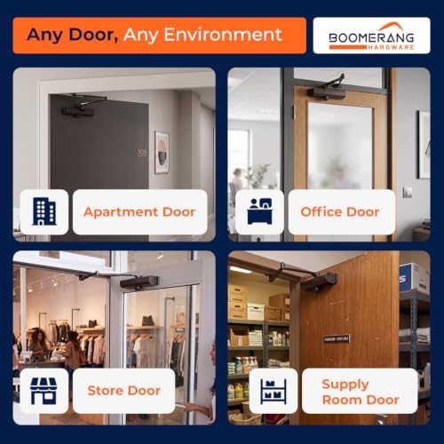 boomerang d703 medium-duty designer auto commercial door closer, side view