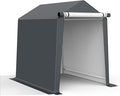 6x8FT Outdoor Storage Shelter Carport, Portable Shelter Heavy Duty Storage Shed by Raxmolo