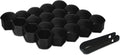20pcs Hexagonal Lug Nut Covers for Audi Q8 2018-2022, Wheel Bolt Caps Car Tire Hub Screw Protection Rust-Resistant with Removal Tool Automotive Exterior Accessories, 21mm-Black