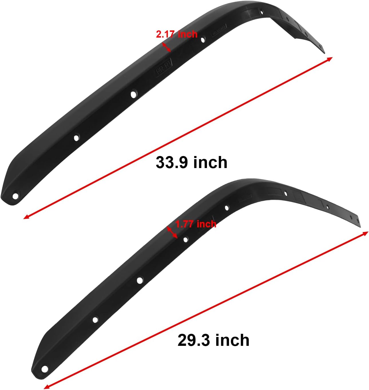 Front & Rear Fender Flares Extensions Set Fits 2018-2026 for Jeep Wrangler JL 4XE (Fit High Fender Flares)