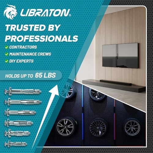libraton molly bolts for drywall & plaster wall on a desk or shelf