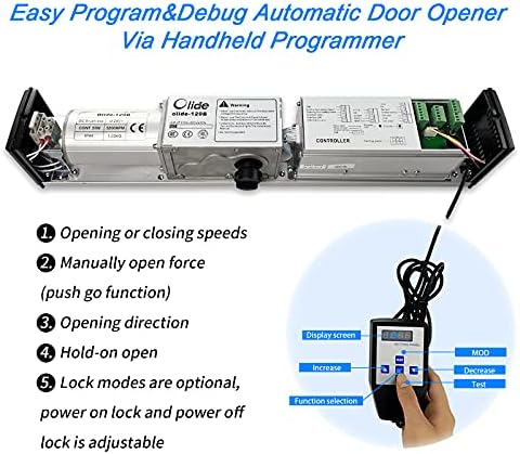 olideauto dsw120 swing door opener/closer residential/commercial,automatic residential/commercial door, close-up detail