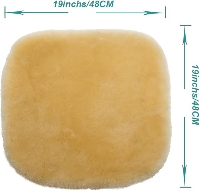 Fluffy Genuine Australia Sheepskin Car Seat Cover - Image 2