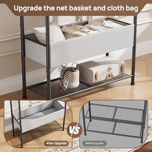golpart freestanding metal garment rack - heavy duty, close-up detail