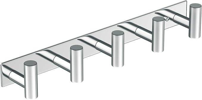 Wall Mounted Coat Rack-5 Hooks, Heavy Duty Stainless Steel Hook Rail - Image 8