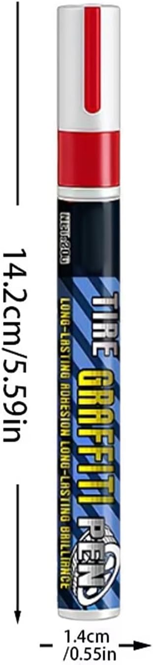 Tire Paint Marker,DIY Car Tyre Decoration Supplies - Tyre Lettering Paint Pen - for Drivers Trucks RVs Motorcycles Detailers Shops Modifiers Racers Restorers Shows