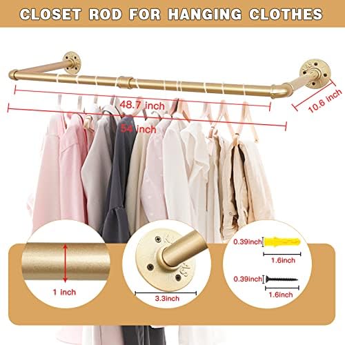 gold wall mount iaundry drying rack - 54", package contents