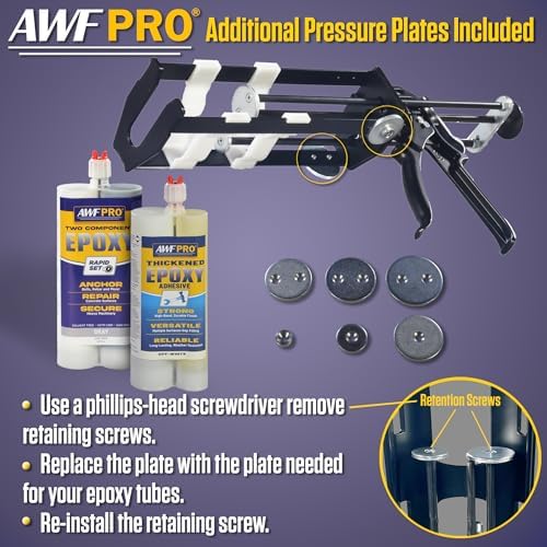 awf pro dual cartridge epoxy gun, view 9