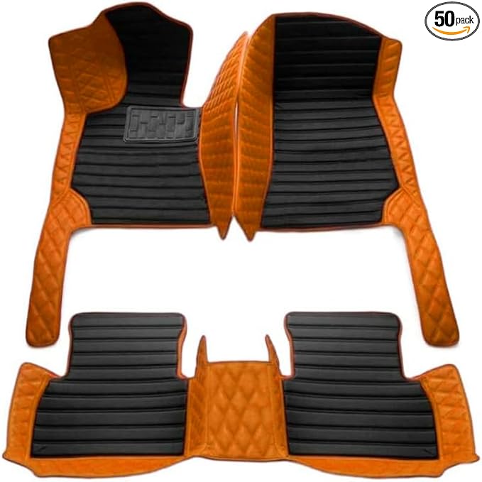TAHALICustom Colors Car Floor Mats Black Pink by Unknown