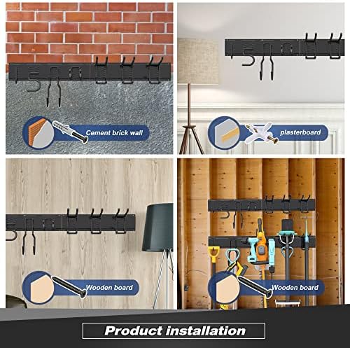 sttoraboks garage wall organizer, heavy duty tool hangers showing dimensions