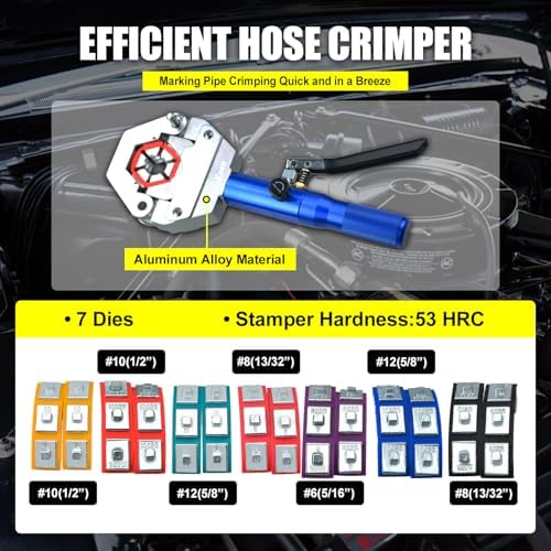 hydraulic ac hose crimper kit 71500 with snap-on, package contents