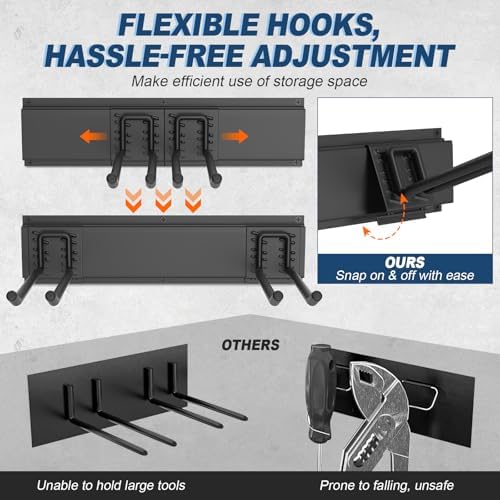 housolution garage wall organizer 96 inch - 20pack, package contents