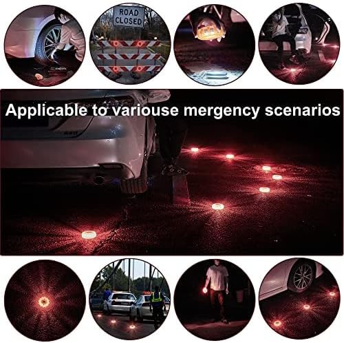 LED Road Flares 6Pack Roadside Emergency car kit Emergency Road Flares Kit - Image 4