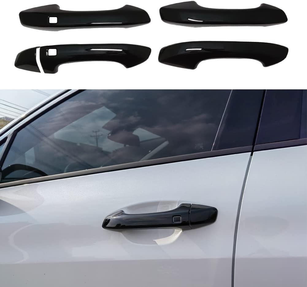 AOKIO ABS Glossy Black Exterior Door Handle Cover Trim for Kia K5 Accessories 2020 2021 2022 2023 2024 2025 with Smart Keyhole (Not for Optima 2015-2019)